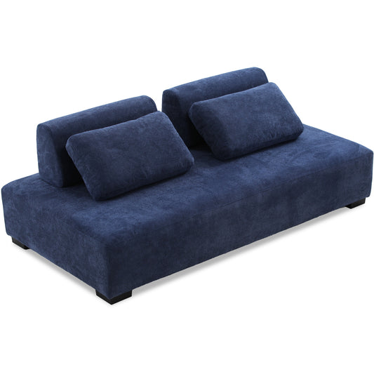 Lyromix 85'' Upholstered Sofa with Multi-Directional Modular Pillow, Loveseat for Living Room, Modern Couch for Bedroom