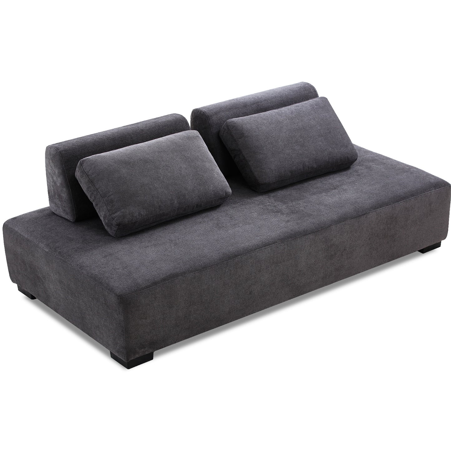 Lyromix 85'' Upholstered Sofa with Multi-Directional Modular Pillow, Loveseat for Living Room, Modern Couch for Bedroom