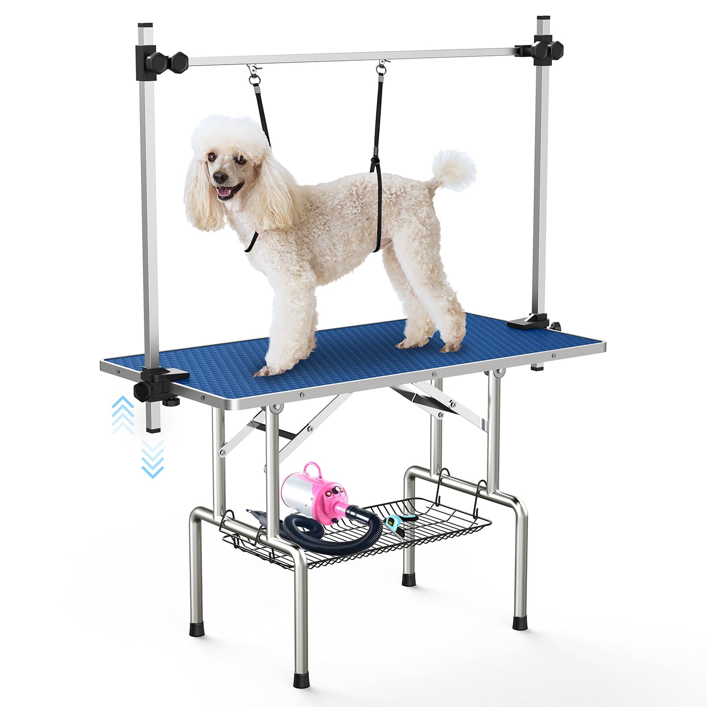 46'' Adjustable Pet Grooming Table Foldable Dog Grooming Station